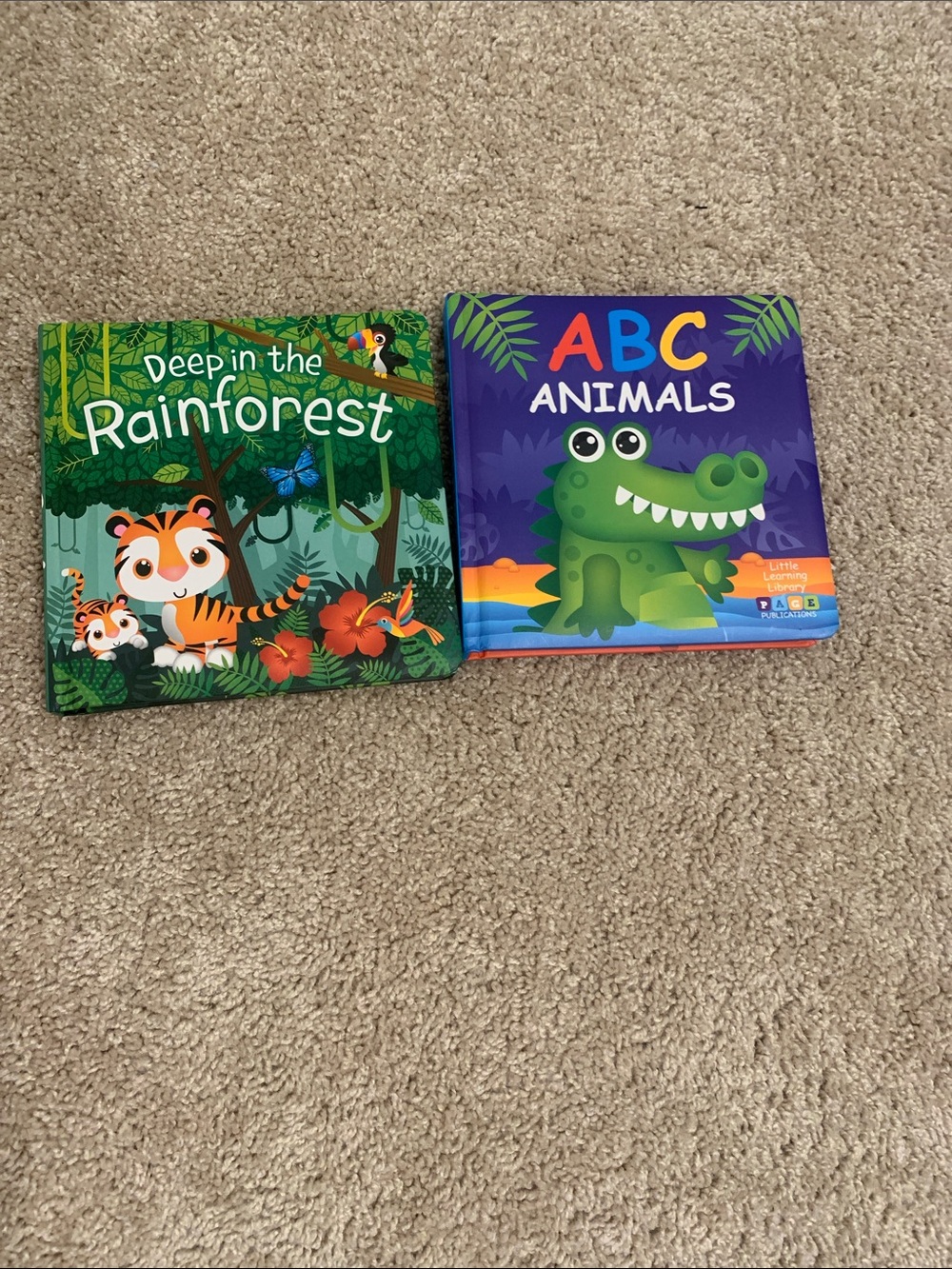 Toddler Books ABC Animals & Deep in the Rainforest Page Publications Books